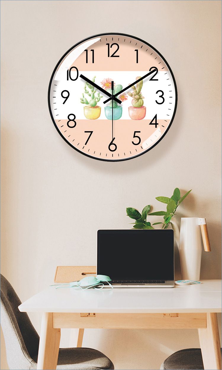 Yipula 6919 Fresh Style Living Room Modern Creative Wall Watch Light Luxury Ultra-Quiet Quartz Clock_voghion.com