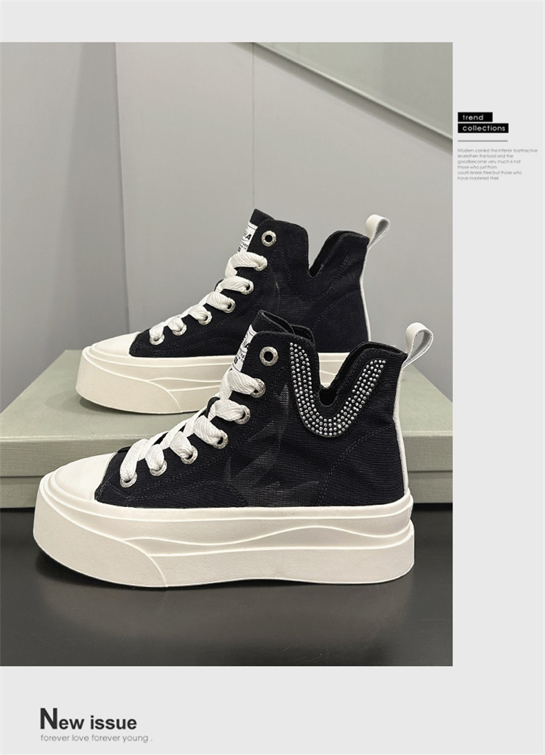 White shoes for women 2024 summer new high-top sports casual shoes mesh breathable sneakers genuine leather versatile women's shoes_voghion.com