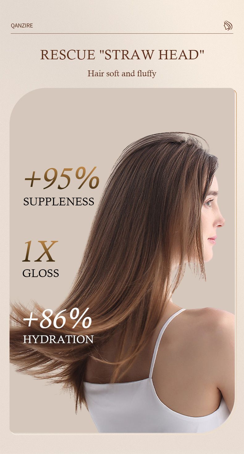 Masque capillaire hydratant et nutritif à la noix de coco Après-shampoing doux pour cheveux crépus Film inversé Crème à l'huile cuite au four_voghion.com