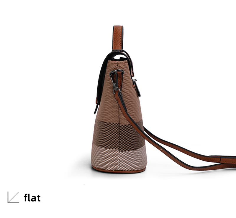 Mini Gitter Canvas Crossbody Damen Leder Reißverschluss Handy Mode Handtasche Frauen Casual Kleine Schultertasche_voghion.com