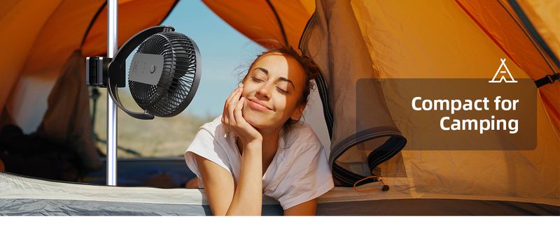 8-Zoll-Tischventilator zum Anklemmen – 10.000 mAh, 4 Geschwindigkeiten, per USB wiederaufladbar_voghion.com
