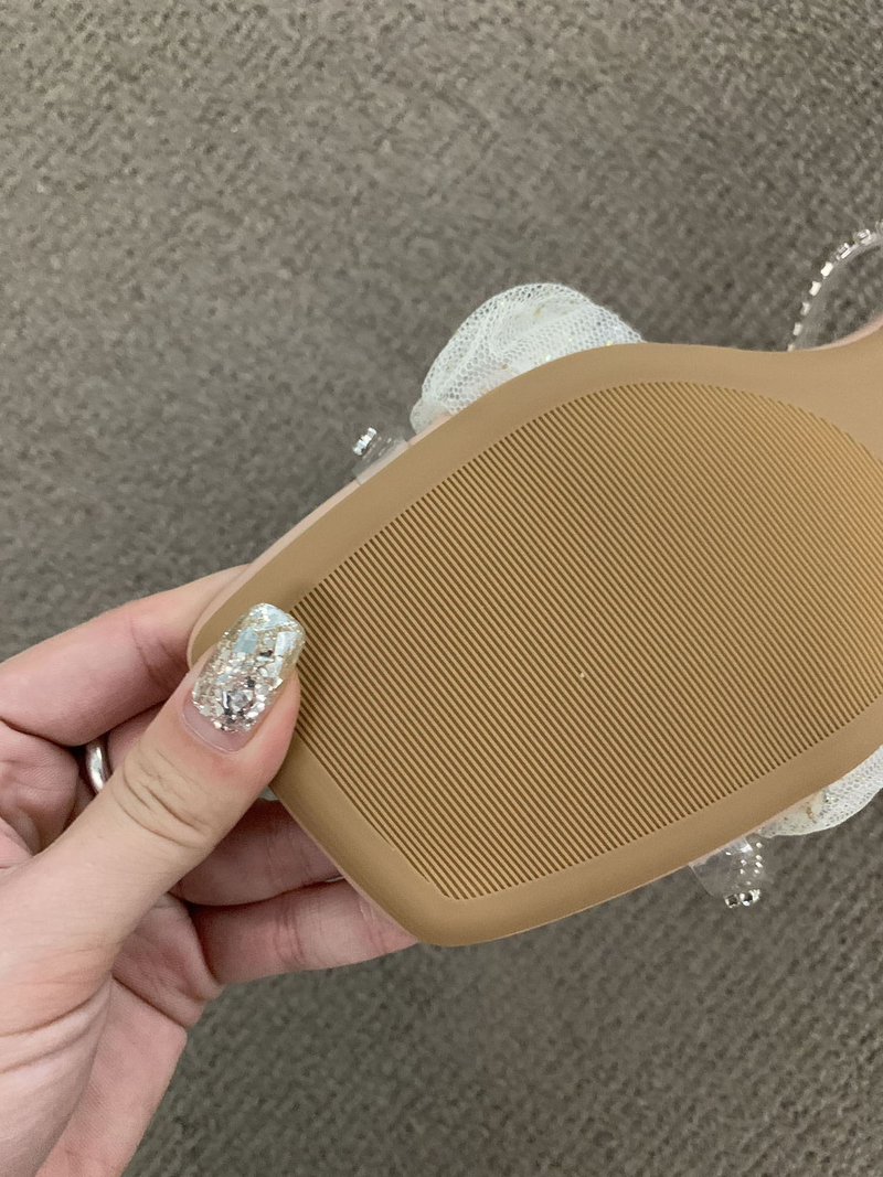 Sandálias prateadas com luz francesa, sandálias de salto alto com strass para uso ao ar livre, verão 2024, novos chinelos romanos_voghion.com