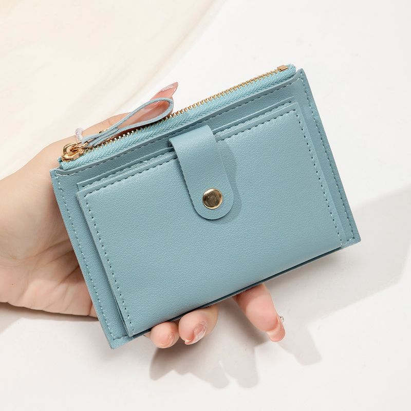 2025 New Ultra-thin Student Small Wallet, Simple And Fashionable Zipper Card Bag, Cute Women's Change Bag_voghion.com