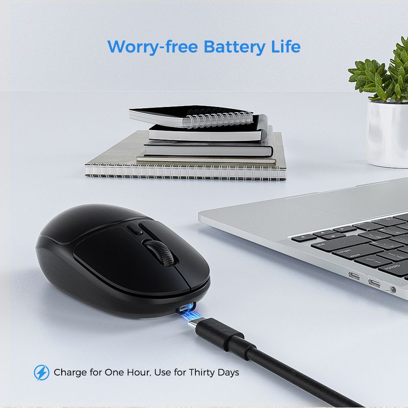 Quick Dispatch Office Silent Compact Wireless Charging White Pink Purple Mouse KYSONA_voghion.com
