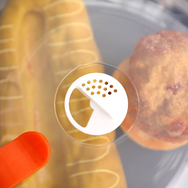 Coperchio antispruzzo per microonde in plastica trasparente ad alta temperatura per alimenti freschi e riscaldabili_voghion.com