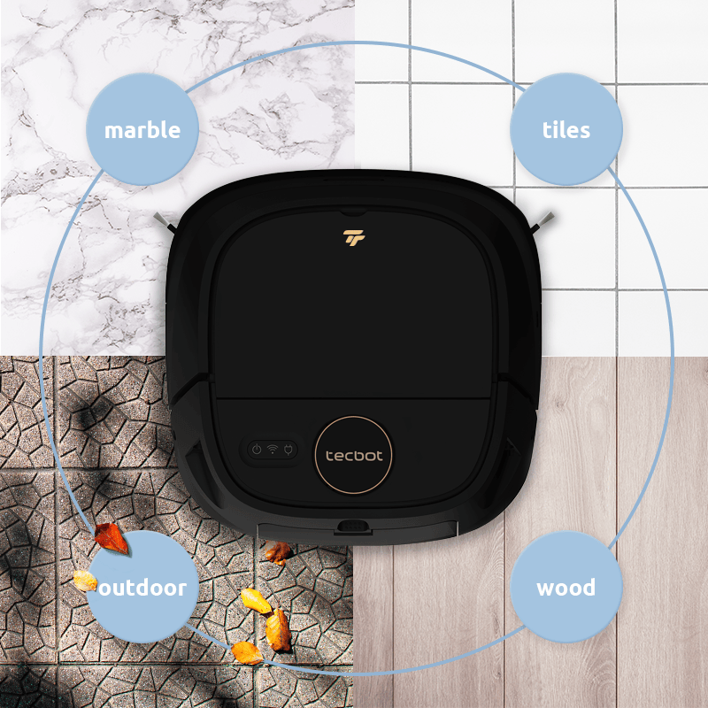 Tecbot M1 Self-Rinsing Laser Robot Vacuum Cleaner Mop With LDS + SLAM Navigation 4000 PA_voghion.com