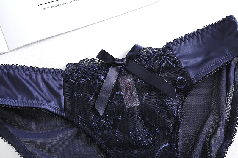 Sous-vêtements ultra-fins, confortables, surdimensionnés, en maille, broderie transparente, ensemble de soutien-gorge sexy pour femmes, 9160_voghion.com