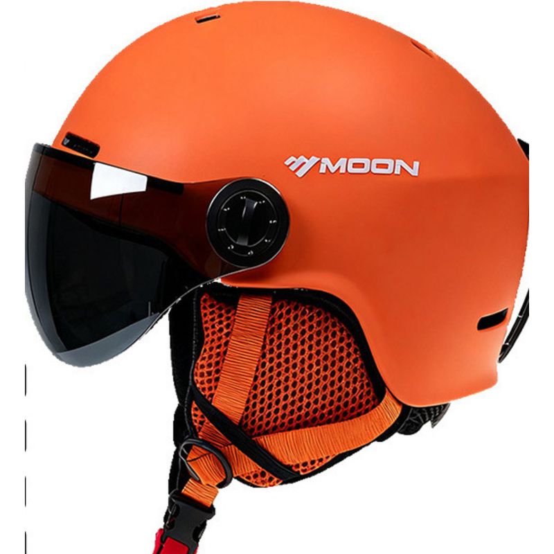 Capacete de neve profissional de proteção para homens e mulheres Moon Snowboard Safety Integrated_voghion.com