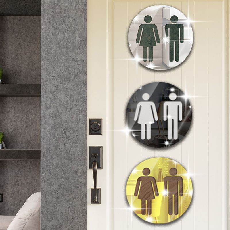 Naljepnica za WC akrilno ogledalo debljine SM3061 mm za ukrasni zid WC-a_voghion.com