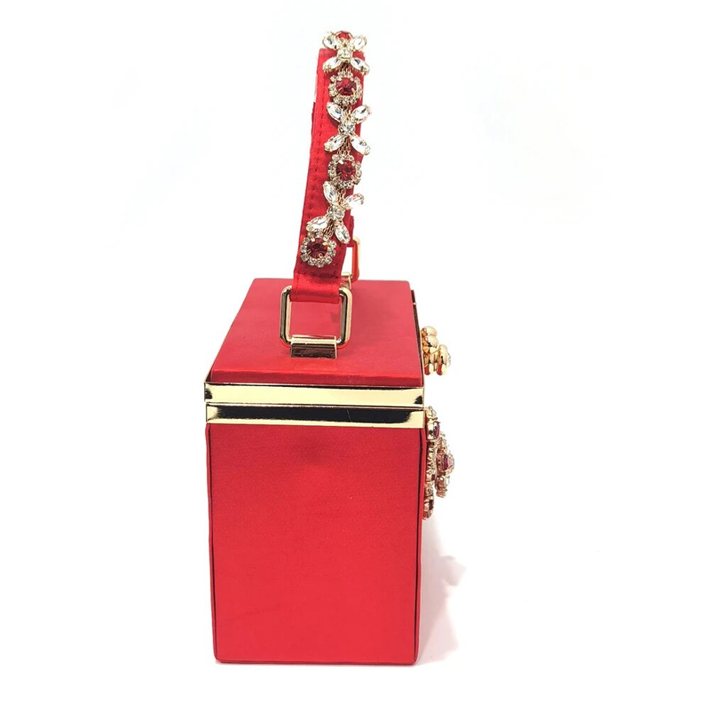 Venus Chan 2023 Italian Design Girly Style Pointed Toe Wedding Shoes And Bag, Full Diamond Decoration Metal Closure Bag_voghion.com
