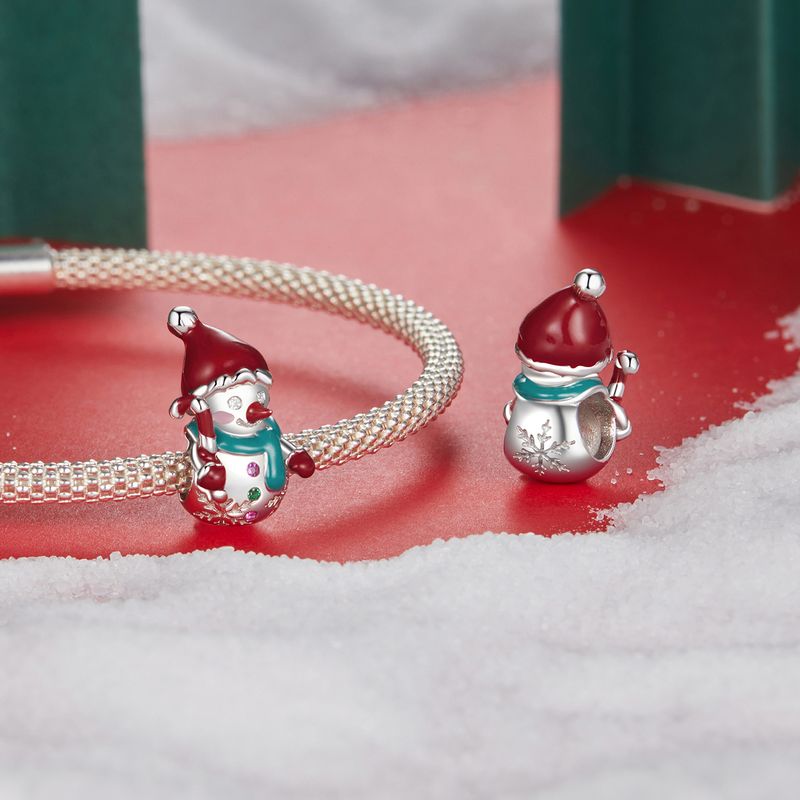 Kerst Sneeuwman Charm,BSC1070_voghion.com