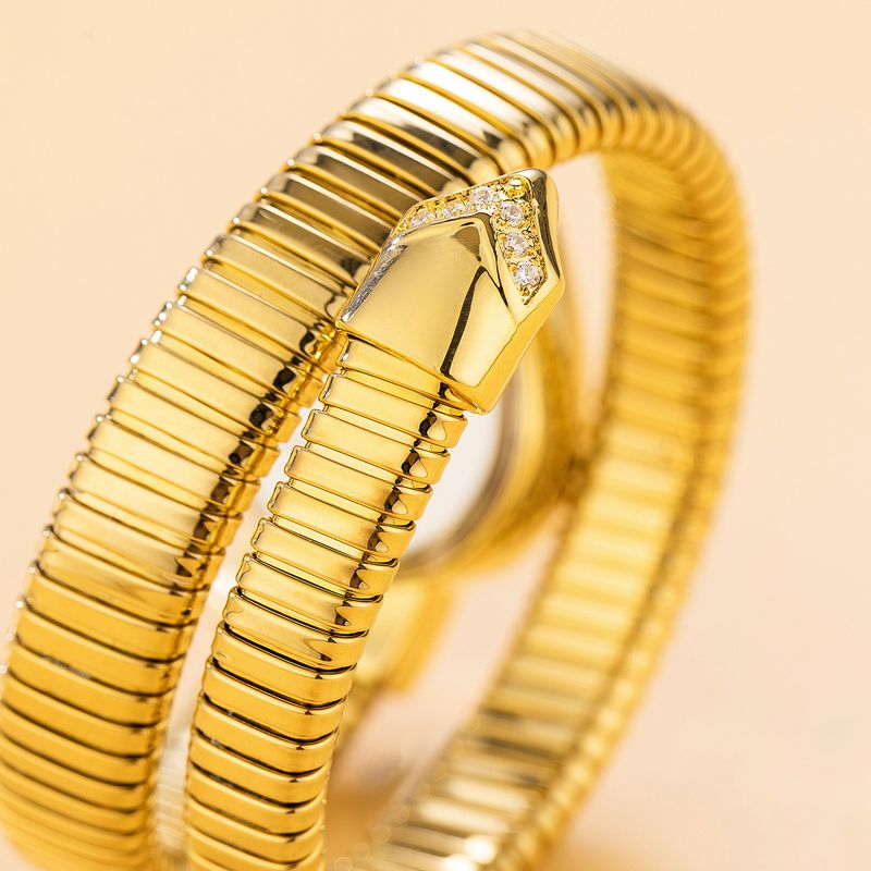 Orologio da polso da donna a forma di serpente, dal design unico, classico e squisito, intarsiato, nuovo in Europa e America, 2025_voghion.com