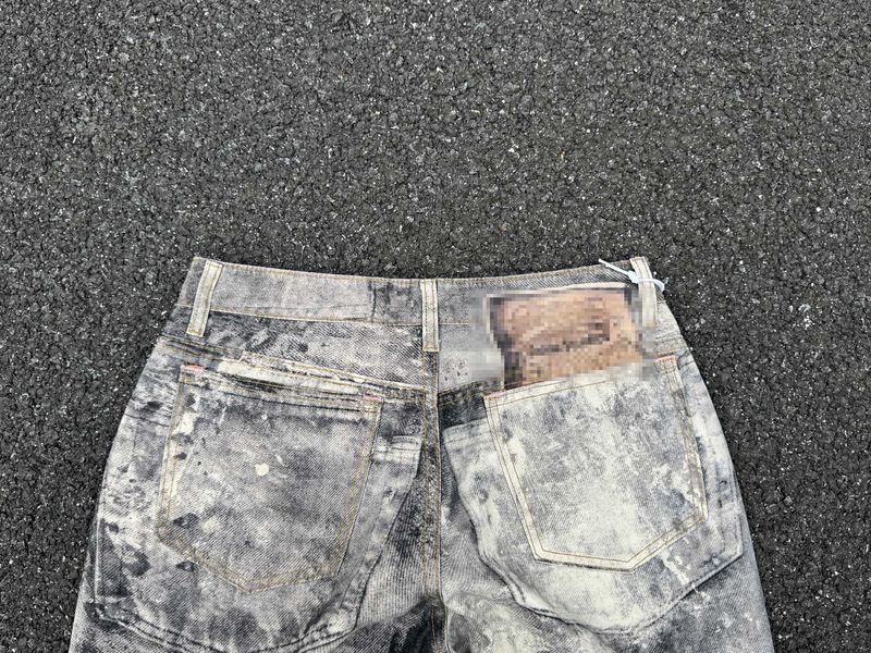 „Postapokalyptische Arbeitskleidung – AC-130 Distressed Jeans (schlammgefärbt und wischfest für Underground-Plattenläden und verlassene Fabriken)“_voghion.com