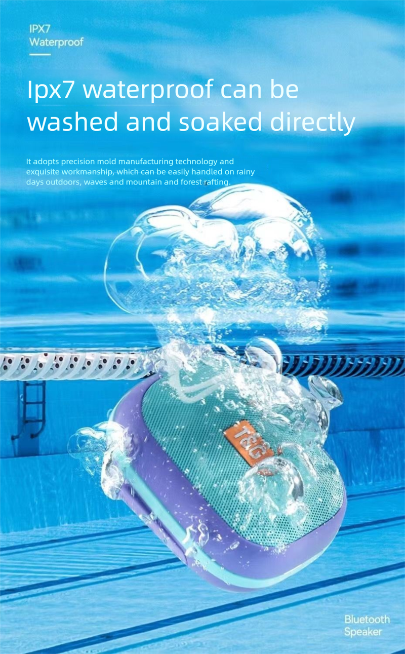 Waterproof Bluetooth Wireless Volume Subwoofer Long Battery Life High Sound Quality Portable Outdoor Mini Speaker_voghion.com
