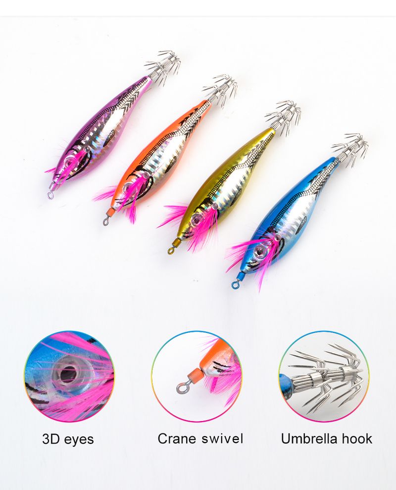 FISHKING Esca artificiale per gamberetti con amo avvolto in legno, pancia rotonda, 7 cm, 11,5 g_voghion.com