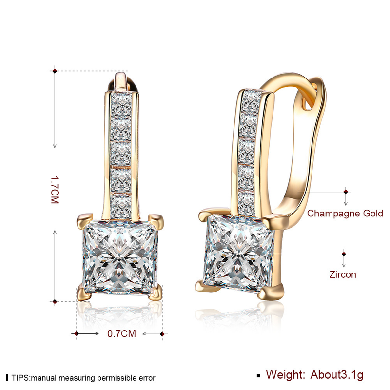 QSZB női K Gold cirkon divatos cirkon fülbevaló_voghion.com