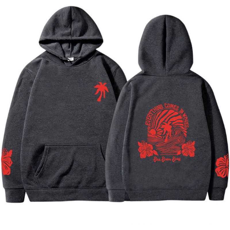 Felpa con cappuccio EVERYTHING COMESIN WAVES CHASING SUNS ETS_voghion.com