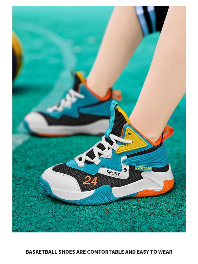 Boys' Sneakers Kids' Student Basketball Shoes_voghion.com