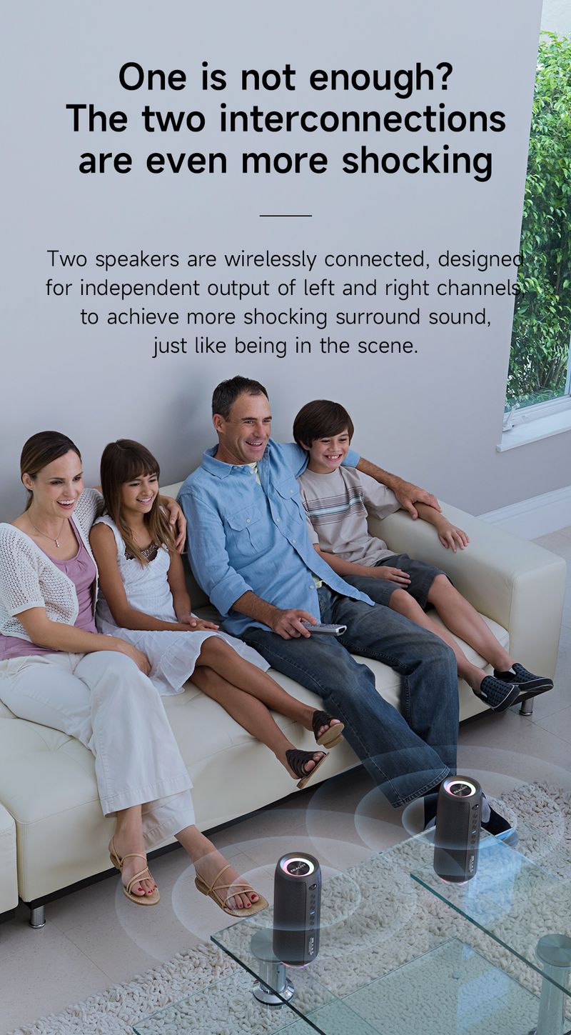 S51PRO 40W Altavoz Bluetooth estéreo 3D de alta potencia portátil IPX5 impermeable adecuado TWS Boom Box_voghion.com