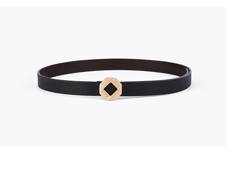 Novi ženski usnjeni ozek pas za kavbojke, priložnostni in vsestranski pas, dekoracija za hlače, korejska različica pasu_voghion.com