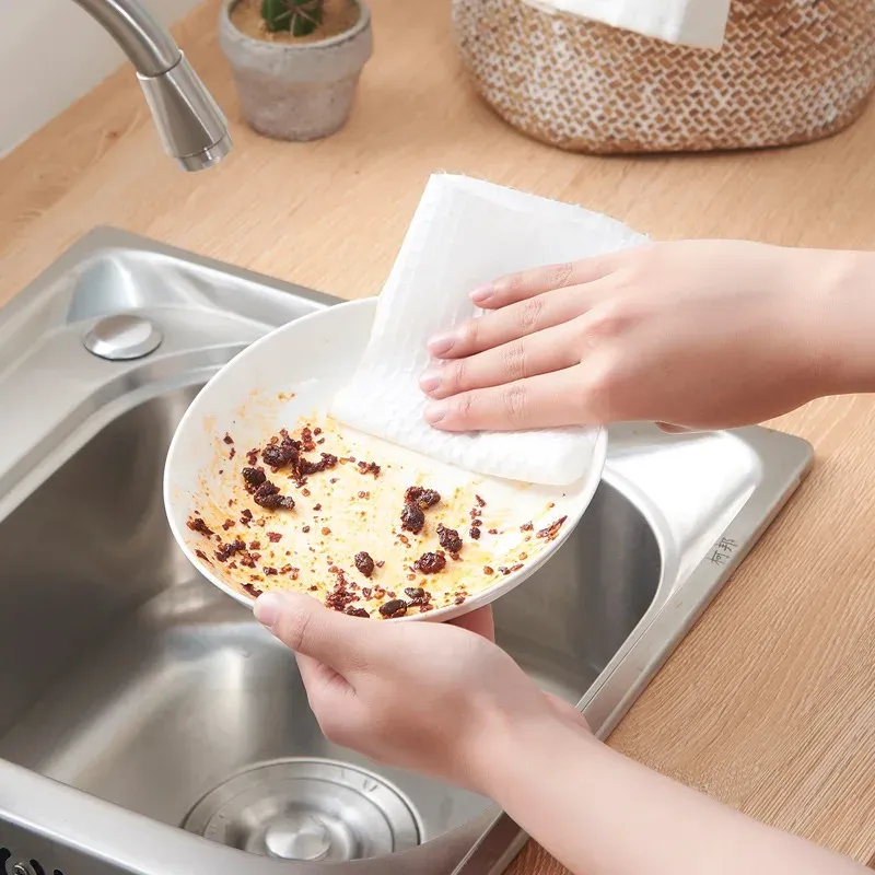 Stracci monouso da cucina, panni per la pulizia riutilizzabili in tessuto non tessuto, asciugamani per il lavaggio della casa, strofinacci, salviette per la pulizia dei panni, strumenti per la pulizia dei panni_voghion.com