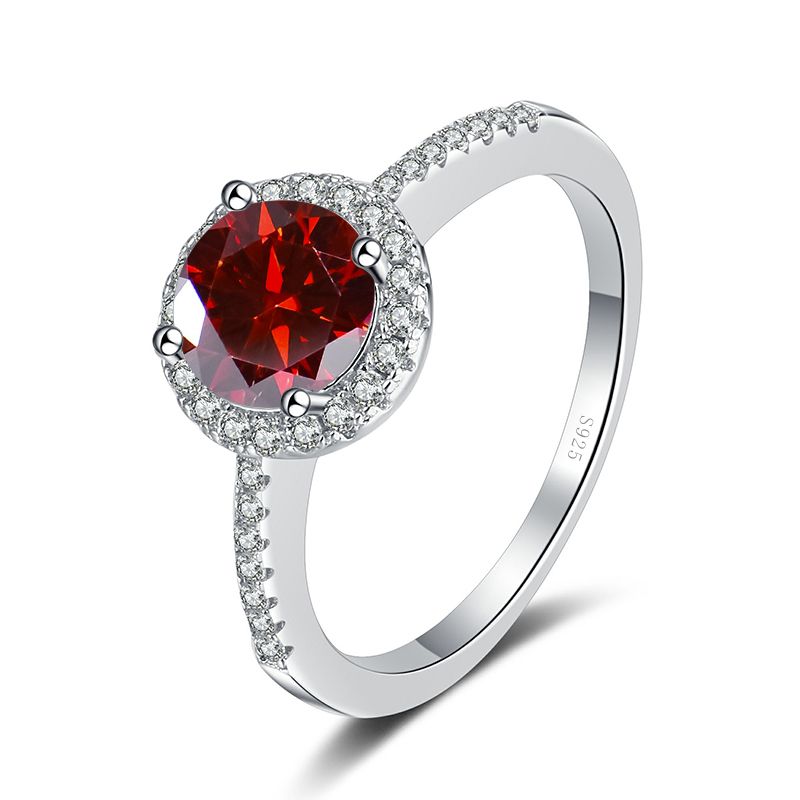 Tancise 0,5-2,0 karat ekte moissanitt luksuriøs giftering rund briljant diamant halo forlovelsesringer for kvinners smykker_voghion.com