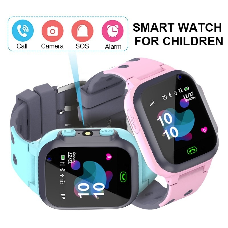 Crianças Cartão SIM Anti-perda Relógios Call For Watch Meninos Meninas GPS Relógio Smartwatch à prova d'água Localização Rastreador Criança_voghion.com