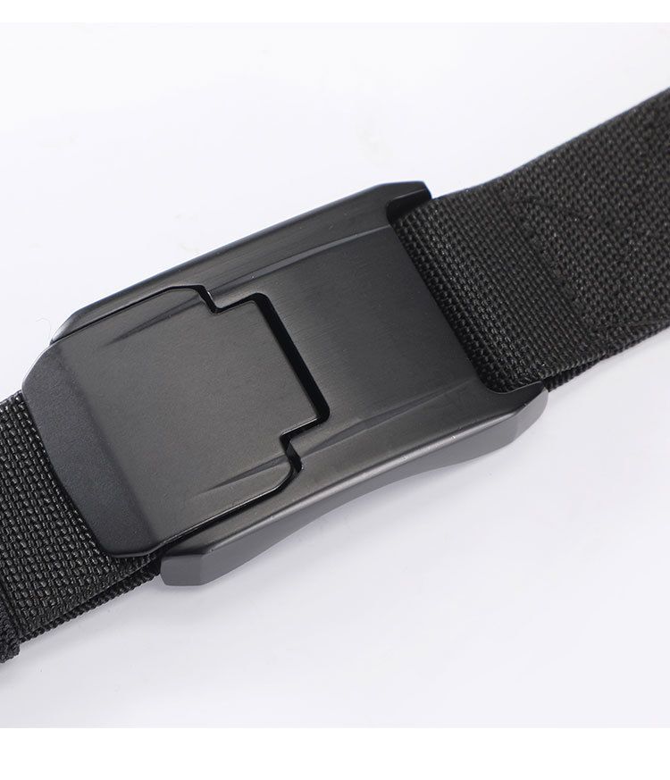 HOT New Stretch For Men and Women Hard Alloy Quick Release Buckle Strong Real Nylon Unisex Elastic Overalls Work Belt_voghion.com