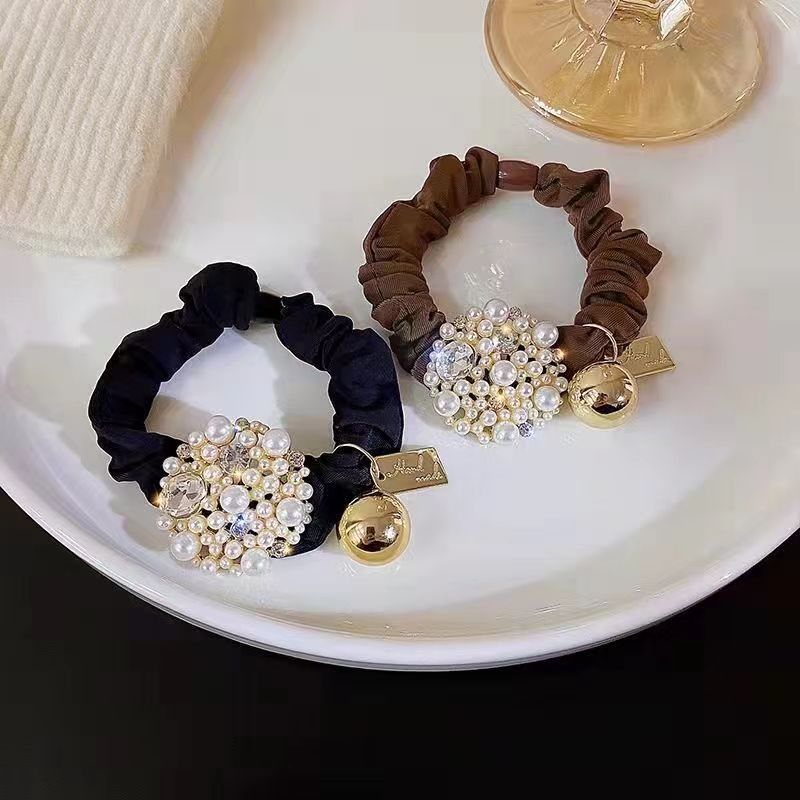 Elegante fascia per capelli con chignon, fascia di alta qualità, stile coreano, nuova perla e fiore di camelia, per donna_voghion.com