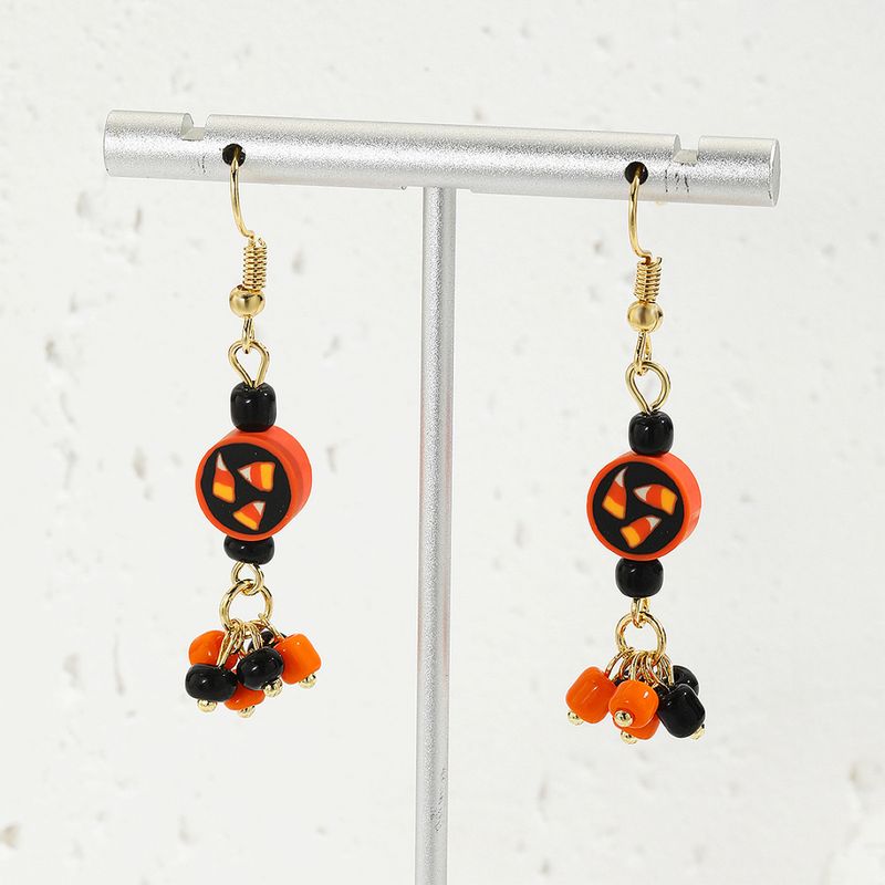 orecchini teschio scuro per donna vendita calda orecchini in lega di diamanti zucca ragno set di orecchini di Halloween_voghion.com