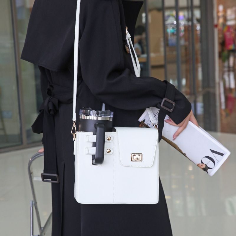 Borsa per tazza d'acqua portatile per bevande all'aperto, grande thermos universale, borsa rosa monospalla per tazza d'acqua, borse a tracolla_voghion.com