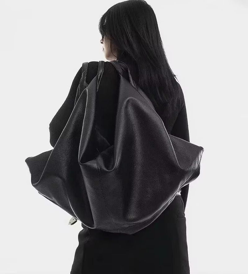 Stile pigro di alta qualità, semplice, a tracolla, grande capacità, sotto le ascelle, in morbida pelle, alla moda, croissant 2025, primavera estate, nuova moda, versatile per il tempo libero_voghion.com