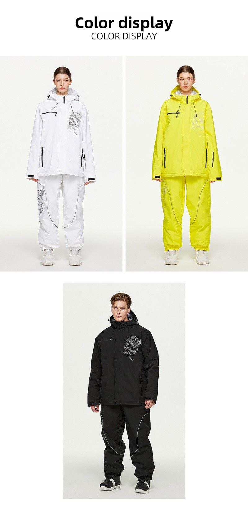 Giacca da sci invernale da uomo e da donna, antivento e impermeabile, per snowboard e neve, pantaloni, tuta da sci, nuovo modello_voghion.com
