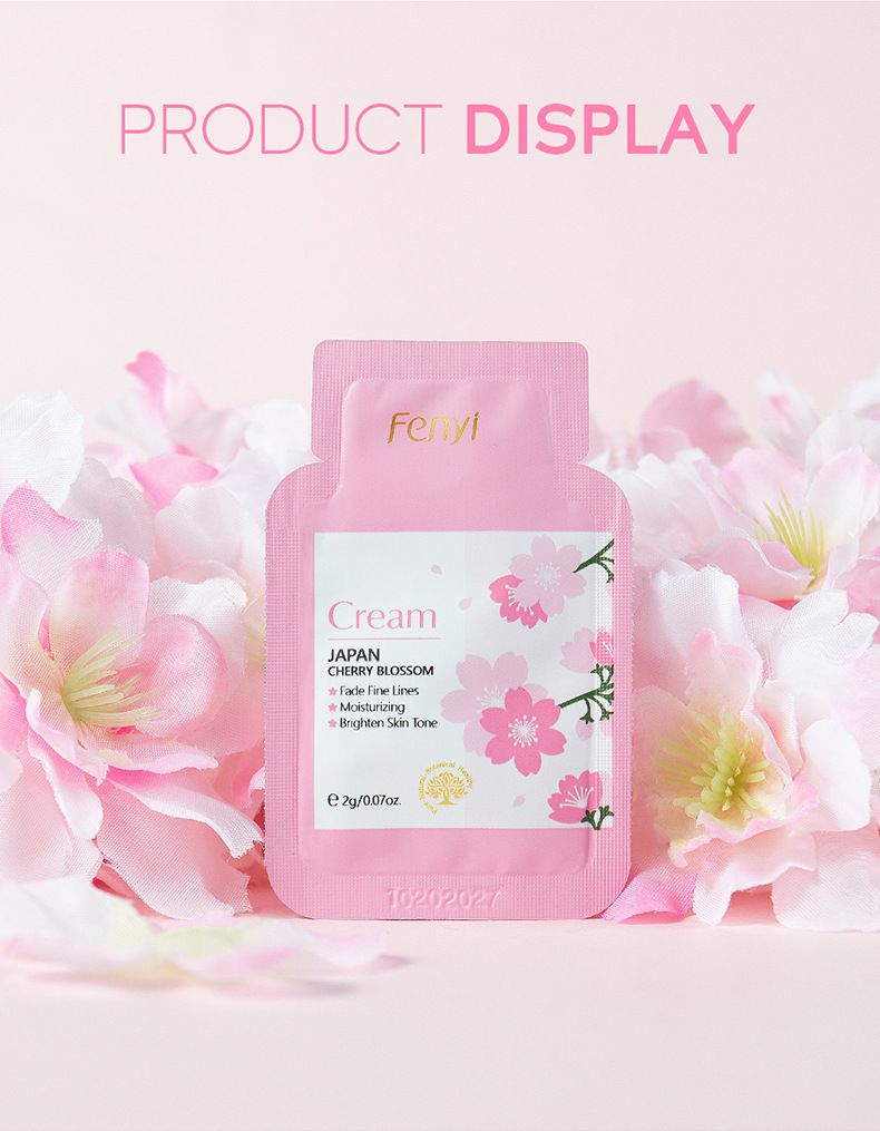 FENYI Sakura 4 daļu ādas kopšanas produktu komplekts mitrinošs un saudzīgs 1 daļas 2 g izmēģinājuma iepakojums ādas kopšanai_voghion.com