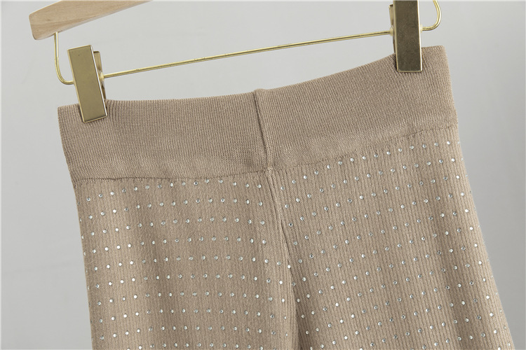 Sieviešu gludināts dimanta burtu ikdienas augšējais brīvs ērta dizaina bikškostīms_voghion.com