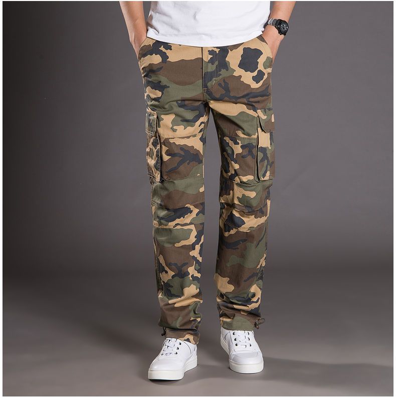 American Style Outdoor Men' Spring Summer Thin Caual Multi-Pocket Hiking Cargo Looe Pant Wear-Reitant Work_voghion.com