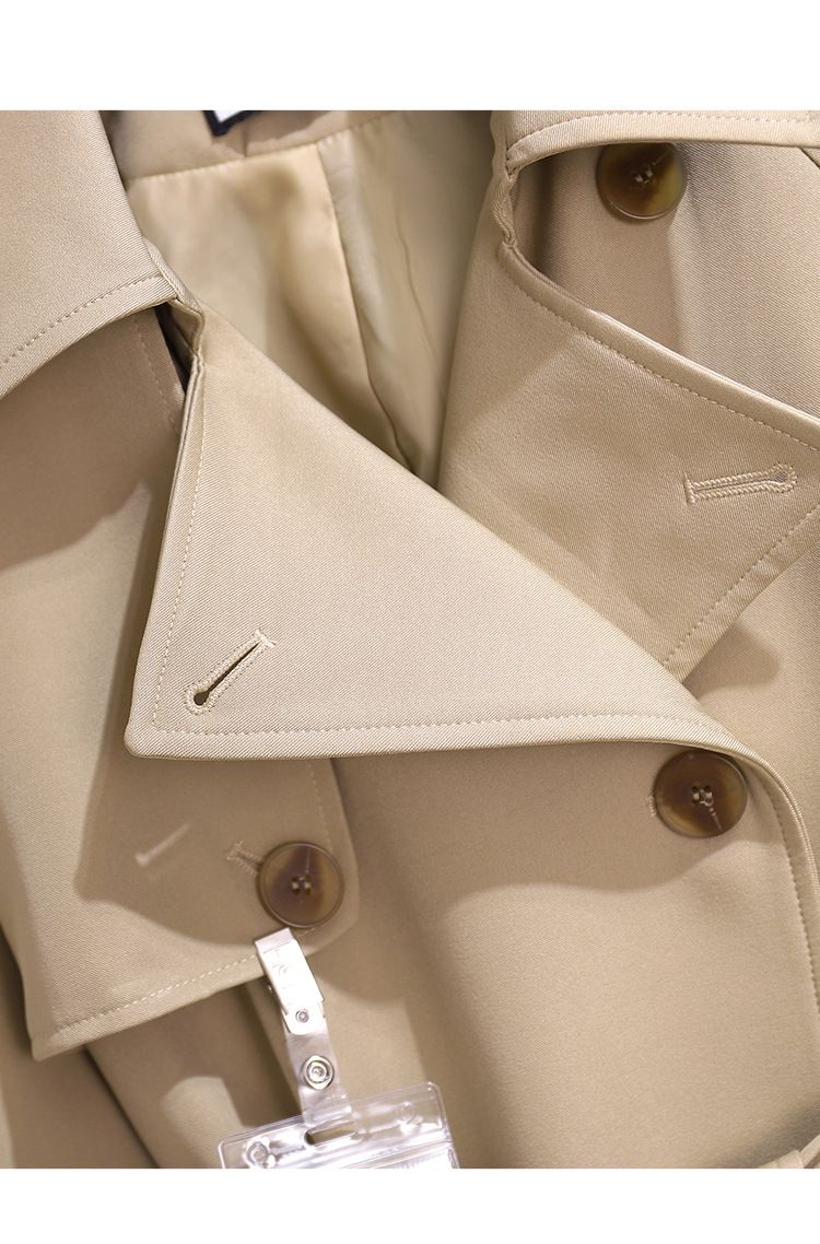 Nouveau manteau coupe-vent court style coréen kaki britannique_voghion.com