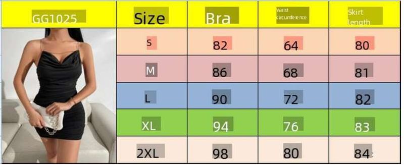 2023 Frühjahr/Sommer Neue Damenbekleidung Drapierter Kragen Kettendetails Gekreuztes offenes Rückenteil Rüschendekoration Hängendes Tanktop_voghion.com
