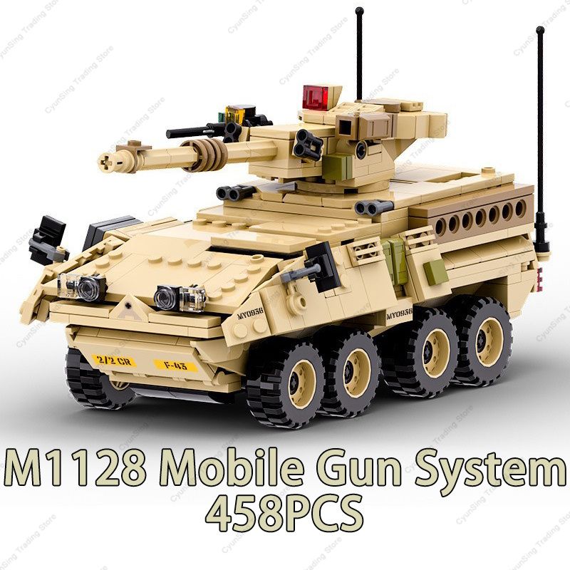 2024 Modern Military BOXER XM808 Armor Vehicle DANA M2 BTR-4 Infantry Fighting Car Model Building Blocks Sets Doll Brick Kid Toy_voghion.com