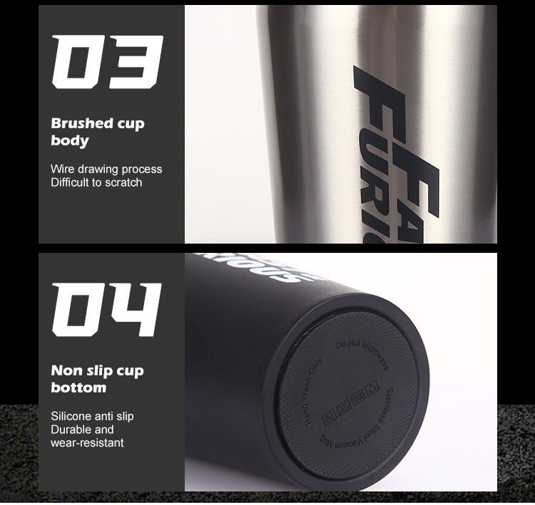 Auto-Getränkehalterflasche - 500 ml mit Strohhalm_voghion.com