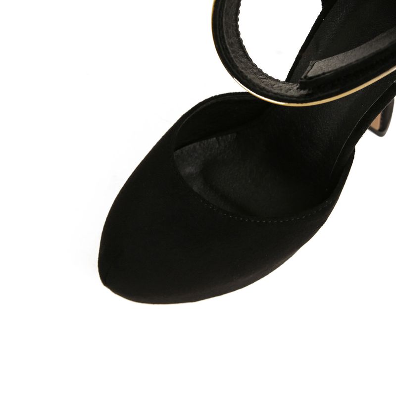 Women's Shoes Heels Clothing Tops Women's Fashion 16cm High Heels Women's Shoes Sexy Black Waterproof Platform One Strap High Heels_voghion.com