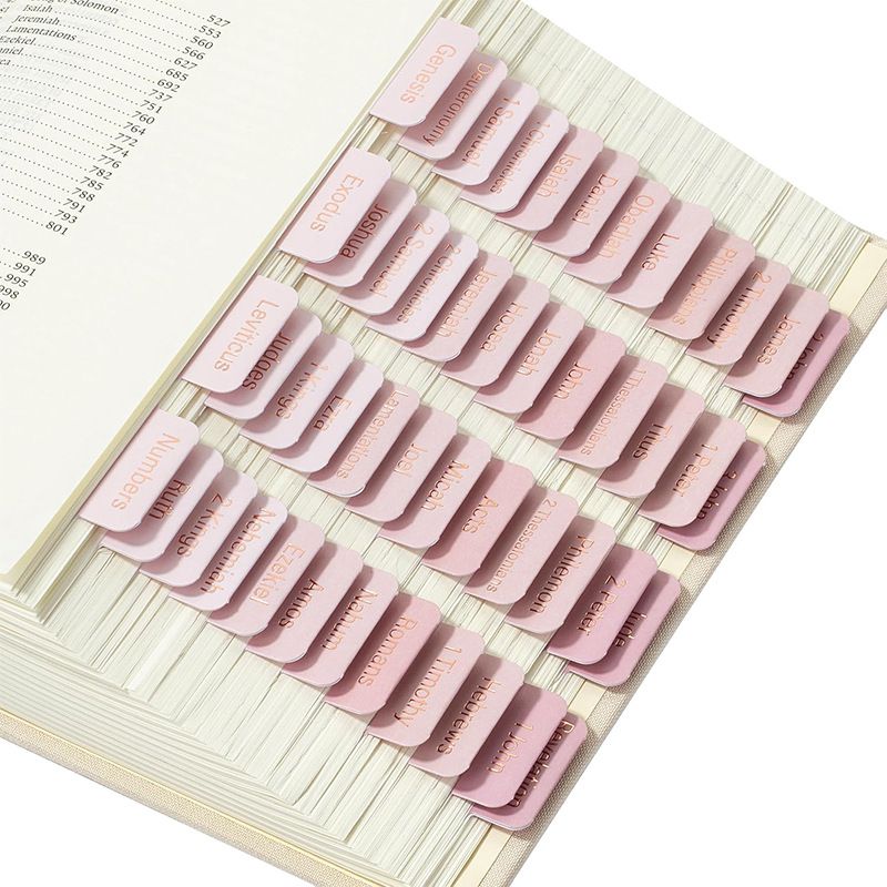 Bohemian Style Index Tabs, Blank Writable Sticky Notes For Bible, Journals, And Books, Colorful Self-Adhesive Labels_voghion.com