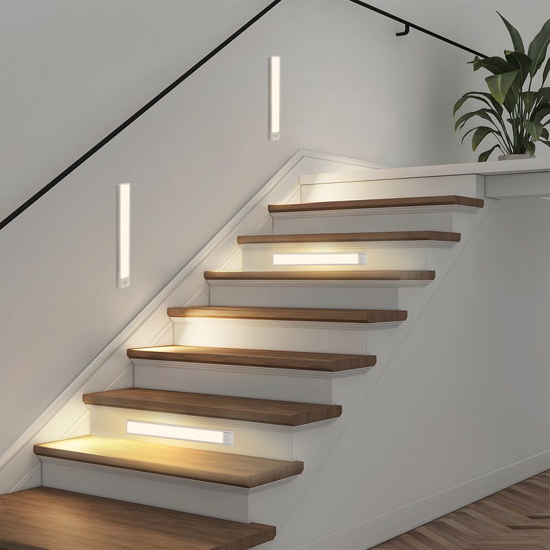 Glitzerlife Unterbauleuchte Küche Led Dimmbar - 30CM 2 Stück Schrankbeleuchtung Mit Bewegungsmelder 3 Farbtemperatur Schranklicht USB Wiederaufladbar Küchenlicht_voghion.com