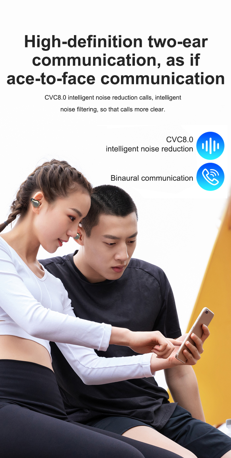 T20 TWS wireless earphone Bluetooth 5.0 Stereo Earbud LED Battery level display touch control power bank for phone_voghion.com