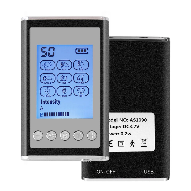 Modes Dual 9 Output EMS Electic Muscle Stimulato Acupunctue Tens Massage hine Electostimulato Physiotheapy_voghion.com