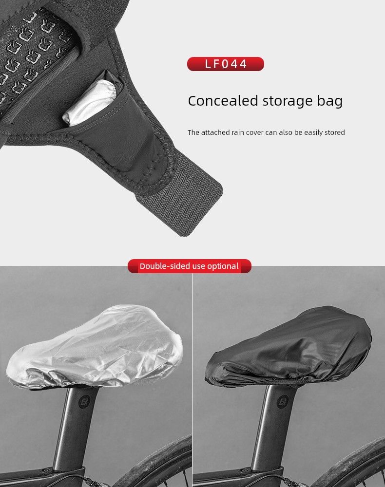 Rockbros Cykelkudde Mountainbikeöverdrag Rutigt Memory Foam Silikon Sadel Sleeve Mjuk Utrustning_voghion.com