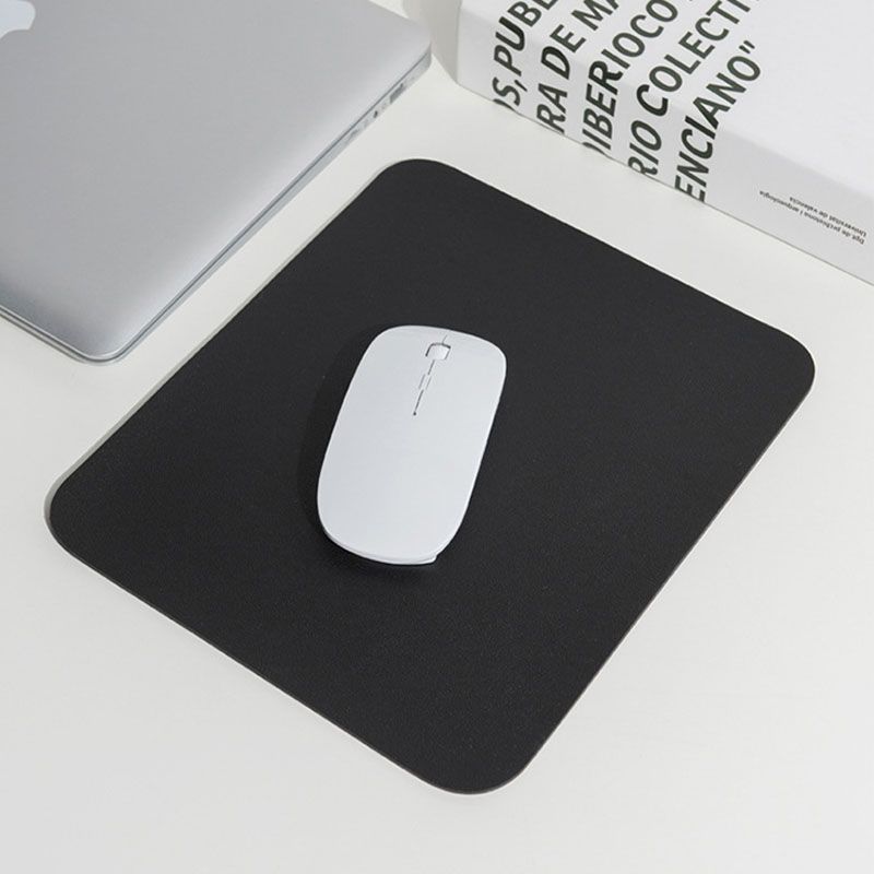 Doppelseitiges Mauspad in unschlagbarer Qualität, reine Farbe, minimalistisch, kleine Größe, Ins-Stil, PVC-Leder, wasserdicht, schmutzabweisend, für Schreibtisch und Laptop_voghion.com