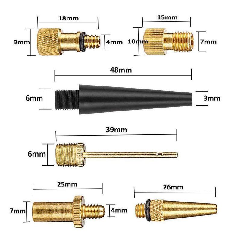 Air valve adapter air pump inflatable bicycle air nozzle pump French to American conversion nozzle American nozzle adapter SV AV DV_voghion.com