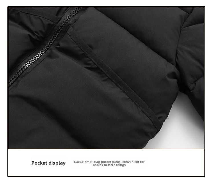 Giacca imbottita per bambini Black Gold, in grafene, autoriscaldante, in cotone, per bambini, capispalla più spessi_voghion.com