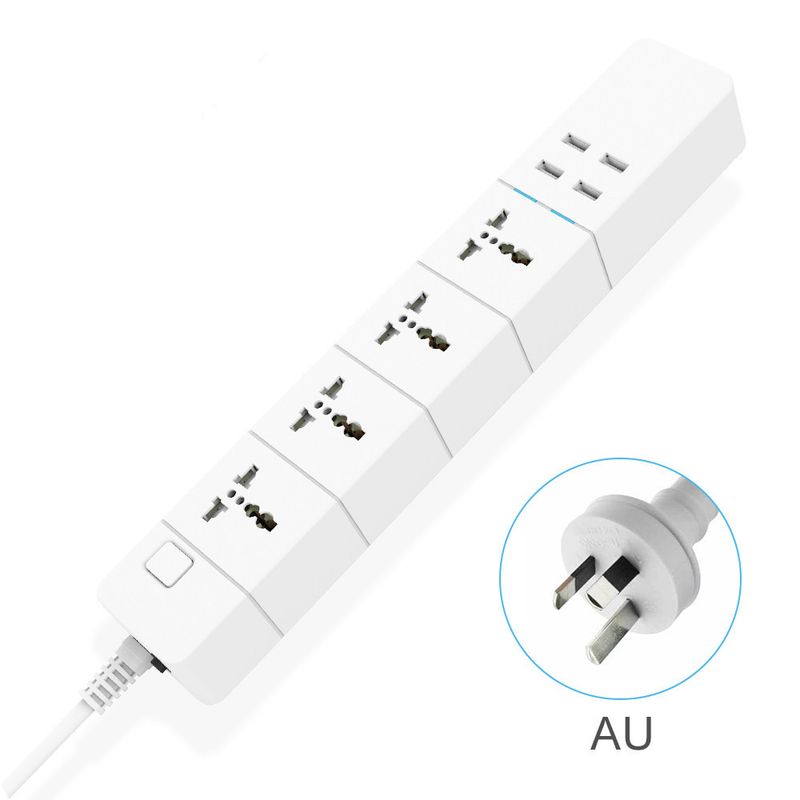 WiFi Universal Tuya Smart Power Strip Remote Timer Control Socket US EU UK Standard_voghion.com